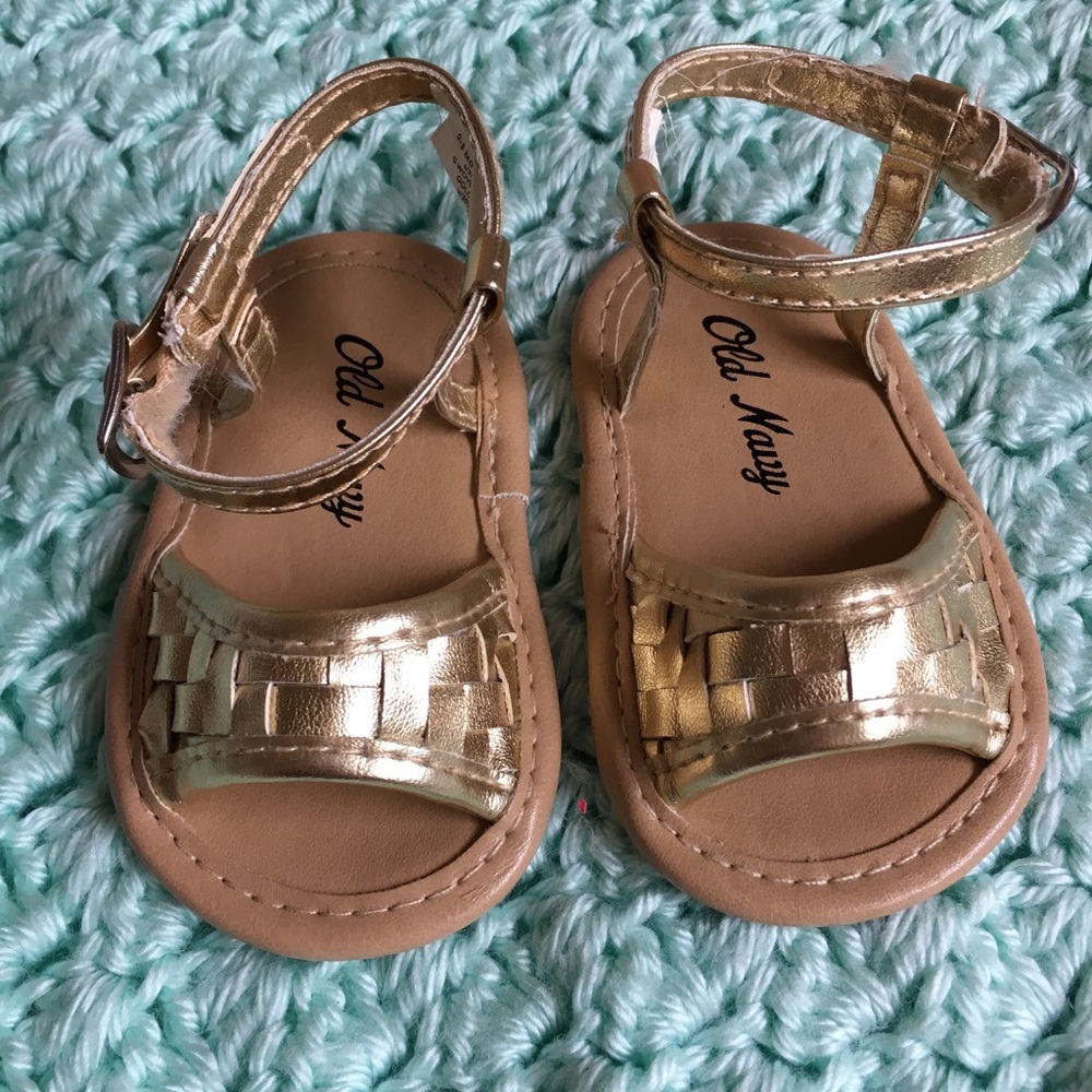 Gold sandals